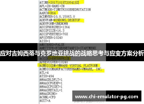 应对吉姆西蒂与克罗地亚挑战的战略思考与应变方案分析 应对吉姆西蒂与克罗地亚挑战的战略思考与应变方案分析